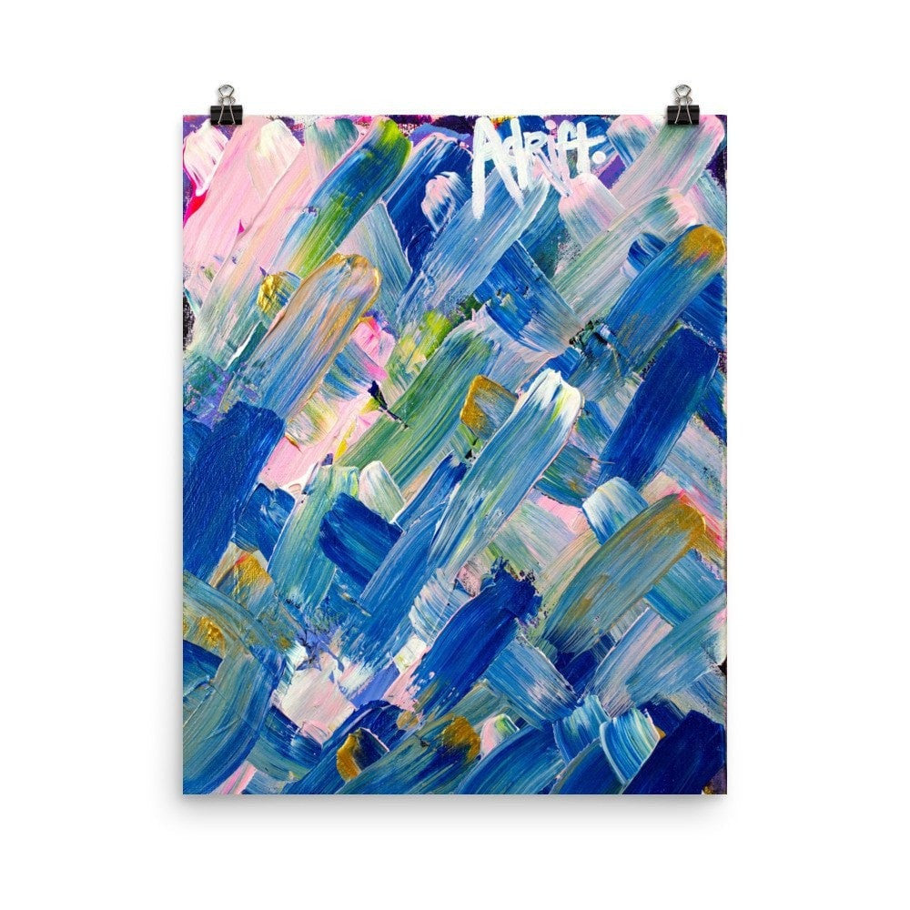 Adrift. Enhanced Matte Paper Poster Abstract Deep