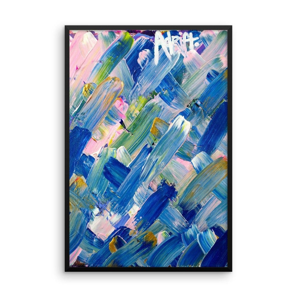 Adrift. Premium Luster Photo Paper Framed Poster Abstract Deep