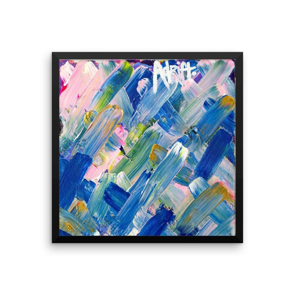 Adrift. Premium Luster Photo Paper Framed Poster Abstract Deep