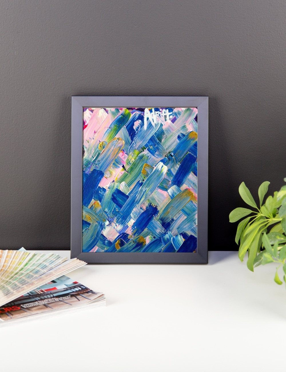 Adrift. Premium Luster Photo Paper Framed Poster Abstract Deep