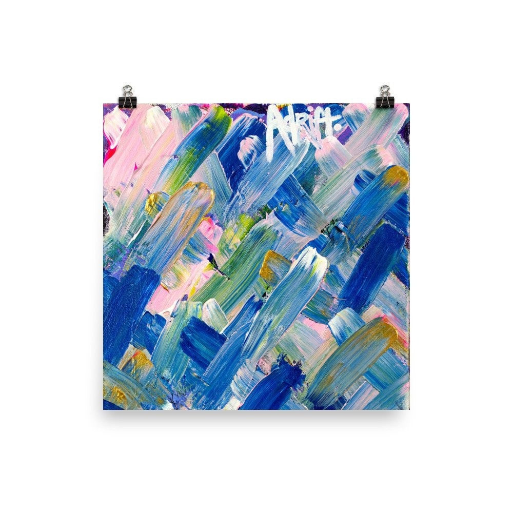 Adrift. Premium Luster Photo Paper Poster Abstract Deep