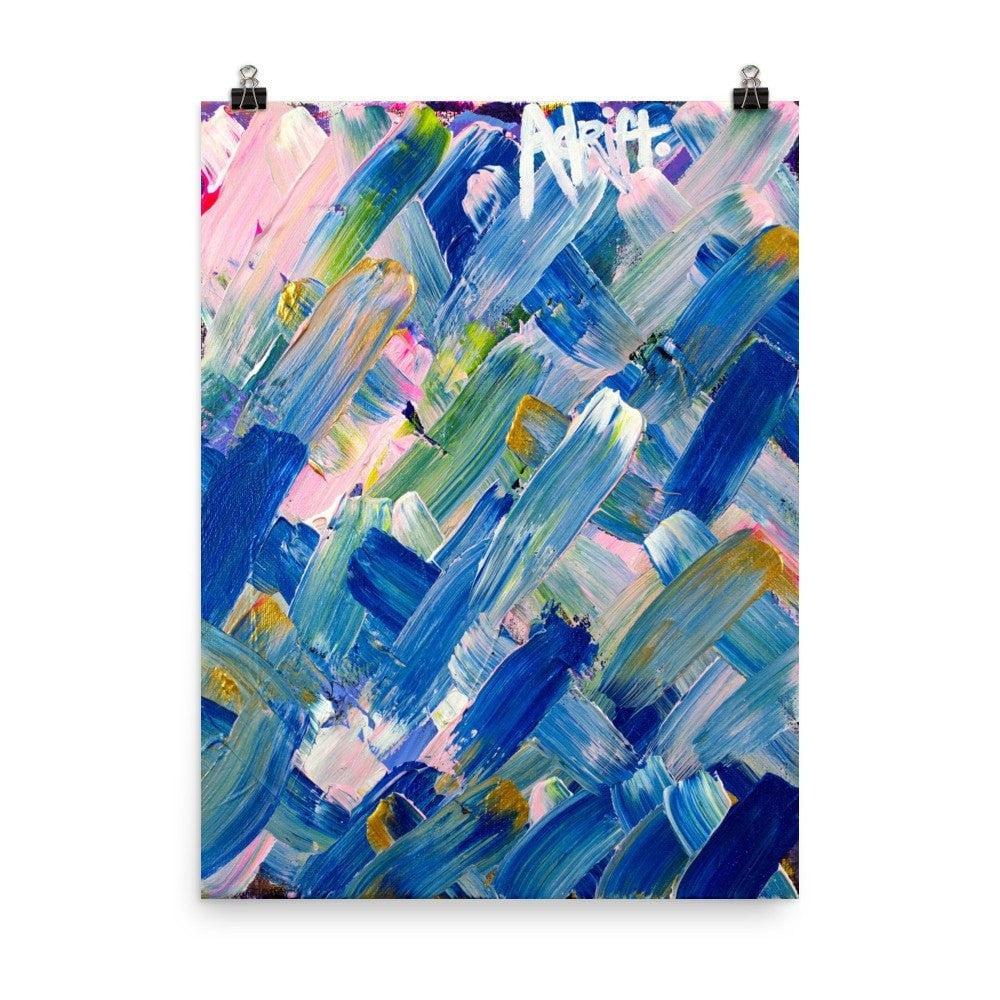 Adrift. Premium Luster Photo Paper Poster Abstract Deep