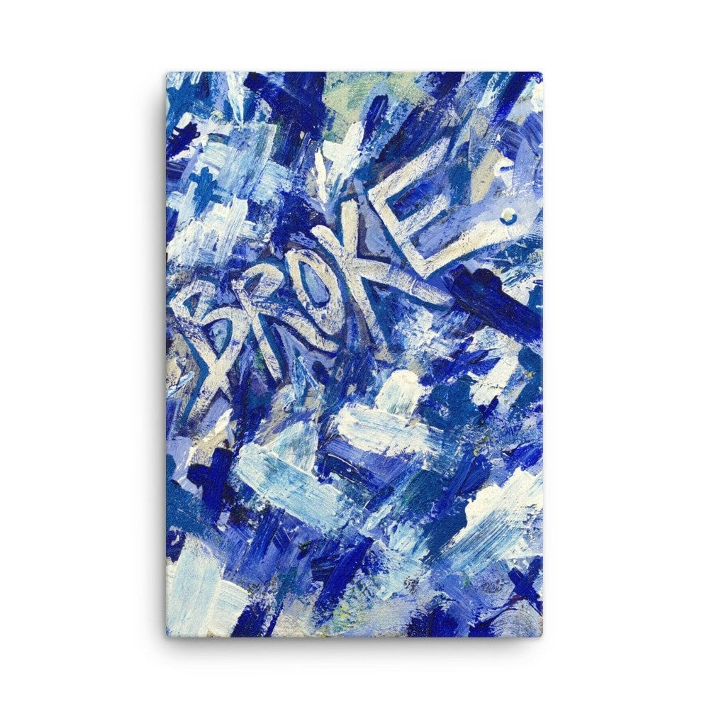 Broke. Canvas Abstract Deep