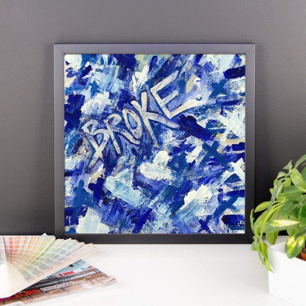 Broke. Enhanced Matte Paper Framed Poster Abstract Deep