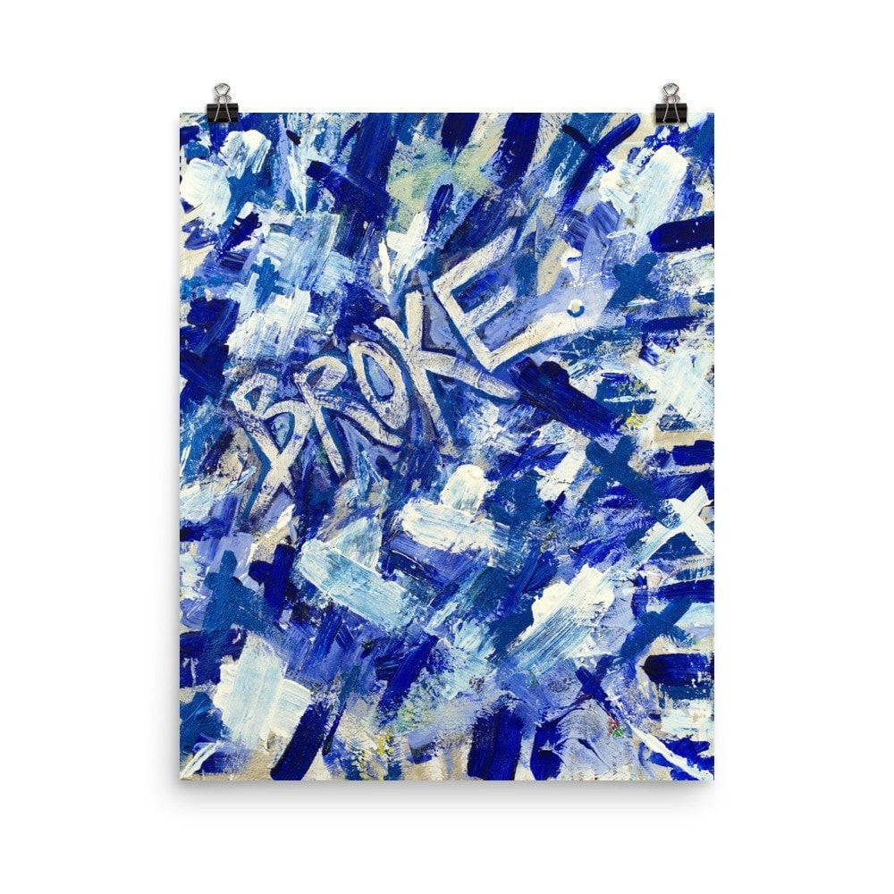 Broke. Premium Luster Photo Paper Poster Abstract Deep