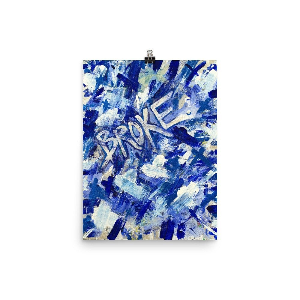 Broke. Premium Luster Photo Paper Poster Abstract Deep