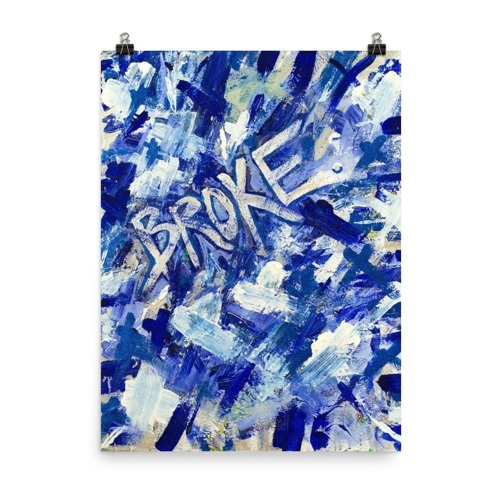 Broke. Premium Luster Photo Paper Poster Abstract Deep