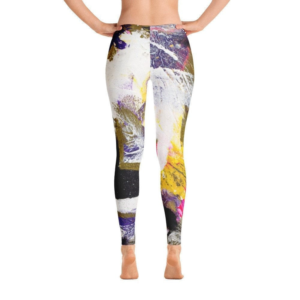 Even So. Ankle Length Leggings Abstract Deep