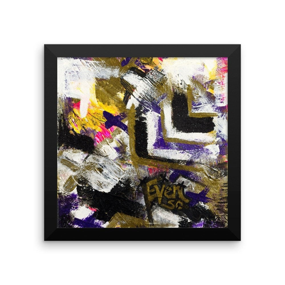 Even So. Enhanced Matte Paper Framed Poster Abstract Deep