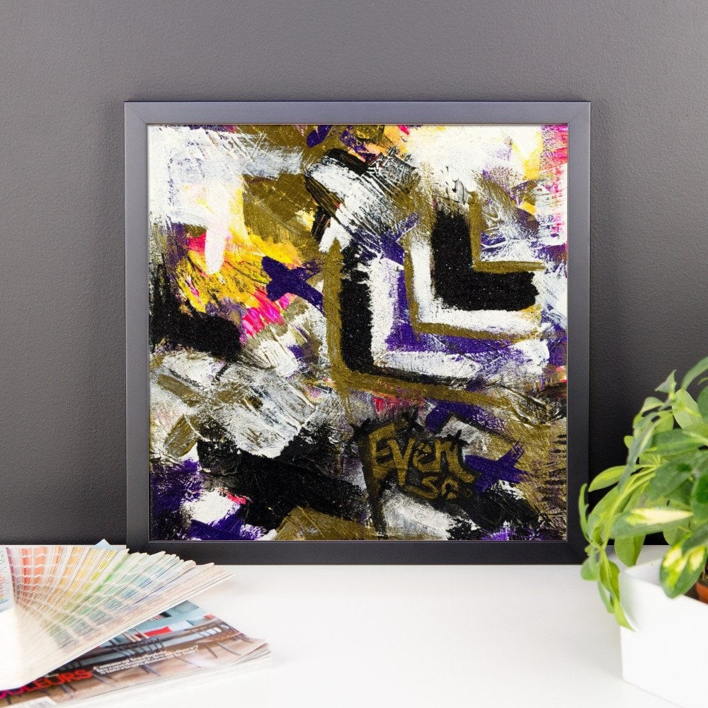 Even So. Enhanced Matte Paper Framed Poster Abstract Deep