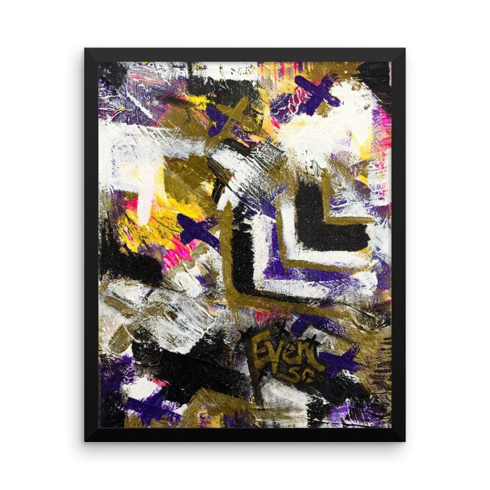Even So. Enhanced Matte Paper Framed Poster Abstract Deep
