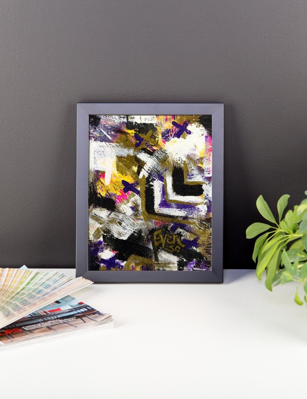 Even So. Enhanced Matte Paper Framed Poster Abstract Deep