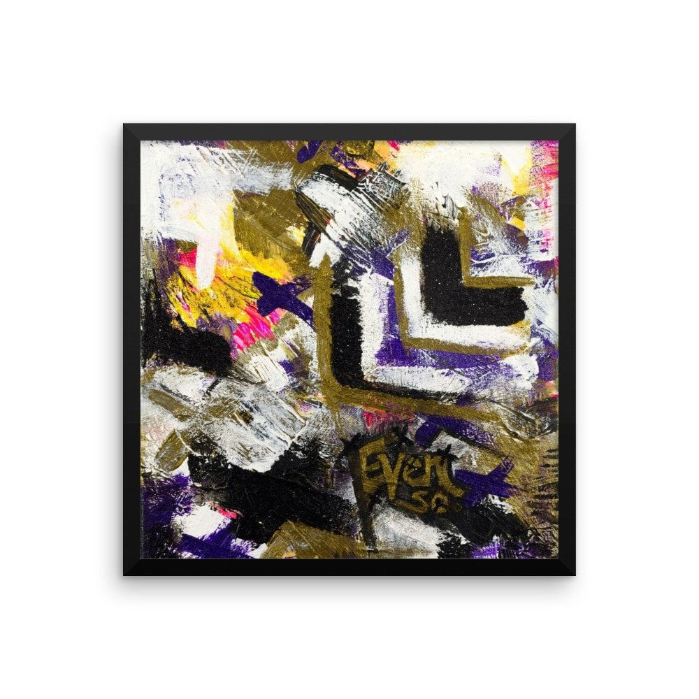 Even So. Enhanced Matte Paper Framed Poster Abstract Deep