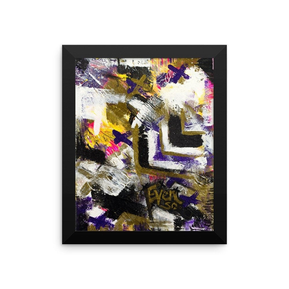 Even So. Enhanced Matte Paper Framed Poster Abstract Deep