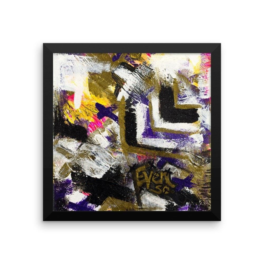 Even So. Enhanced Matte Paper Framed Poster Abstract Deep