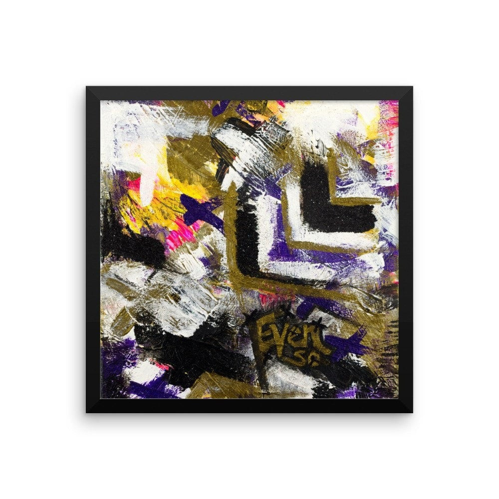 Even So. Enhanced Matte Paper Framed Poster Abstract Deep
