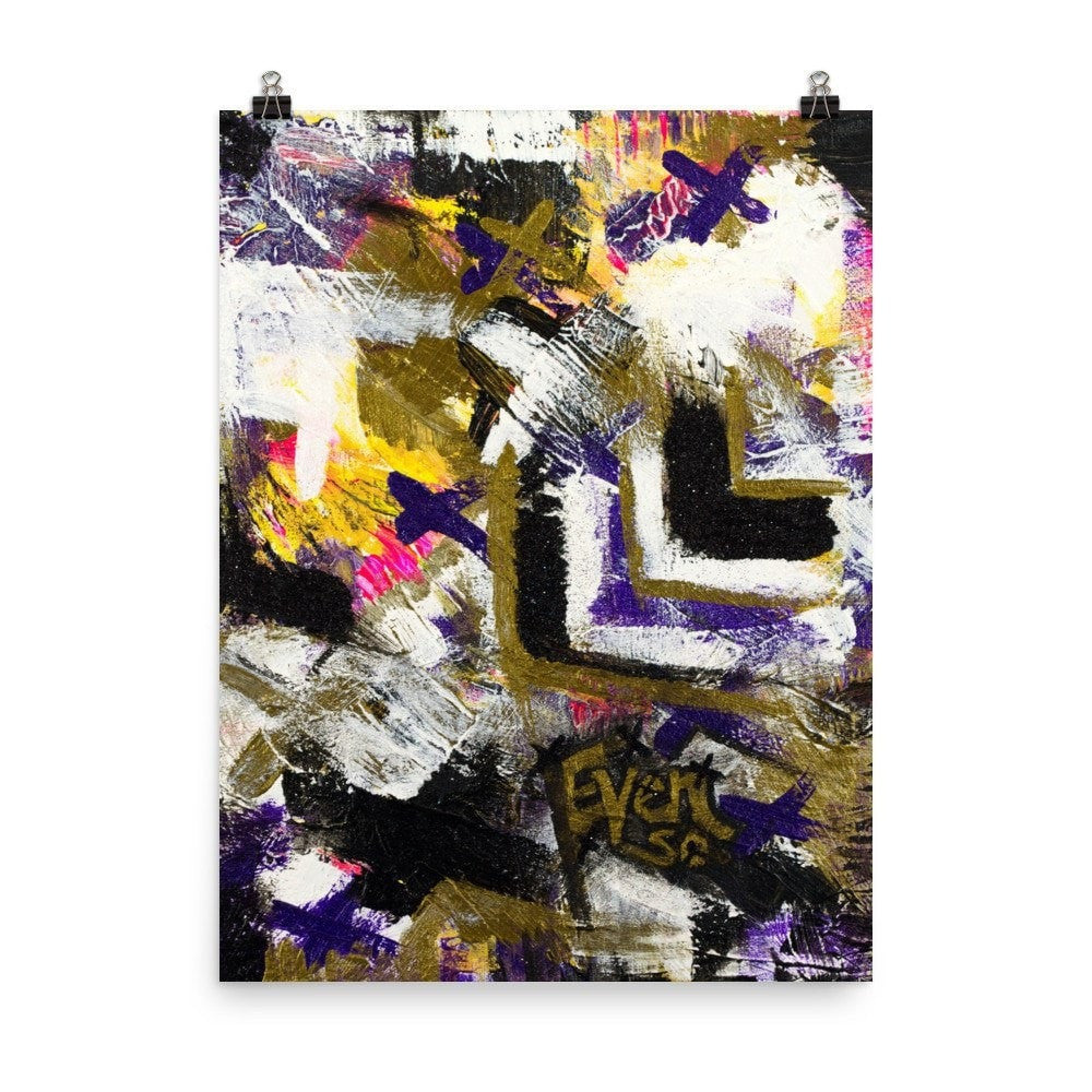 Even So. Enhanced Matte Paper Poster Abstract Deep