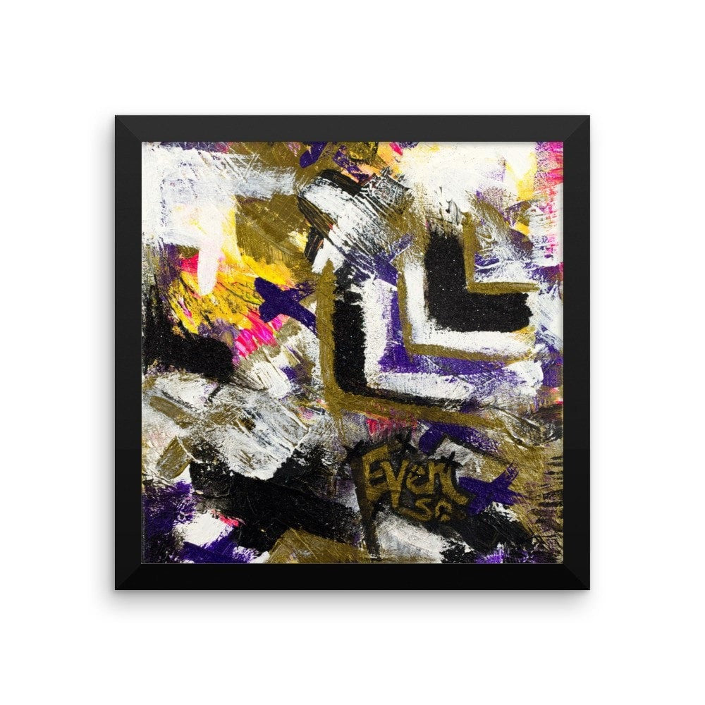 Even So. Premium Luster Photo Paper Framed Poster Abstract Deep