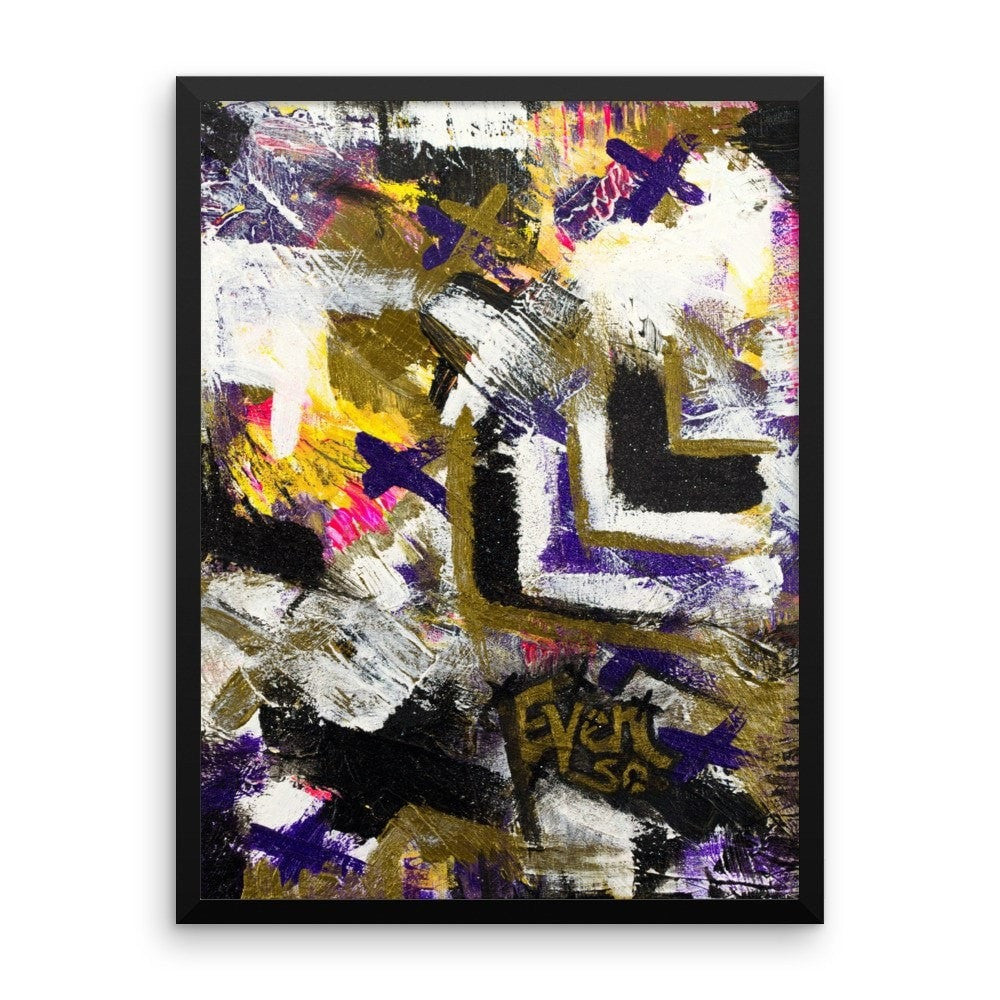 Even So. Premium Luster Photo Paper Framed Poster Abstract Deep