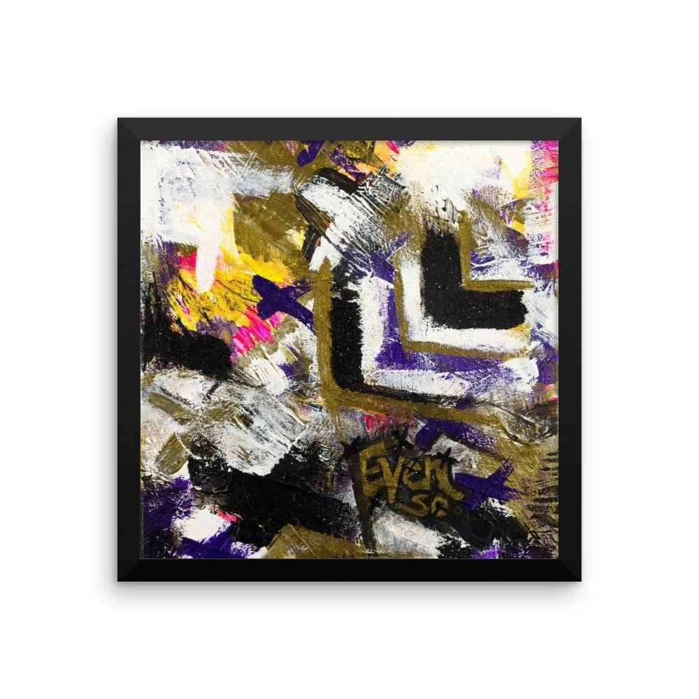 Even So. Premium Luster Photo Paper Framed Poster Abstract Deep