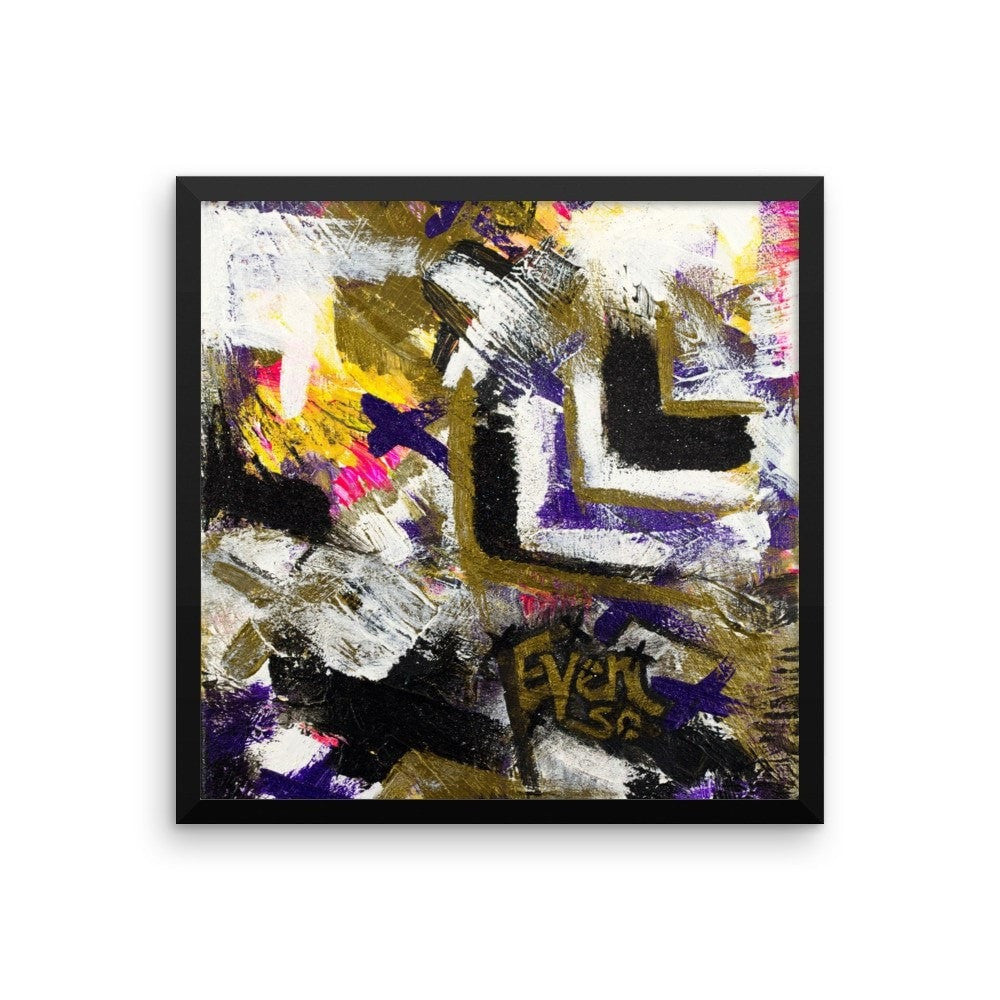 Even So. Premium Luster Photo Paper Framed Poster Abstract Deep
