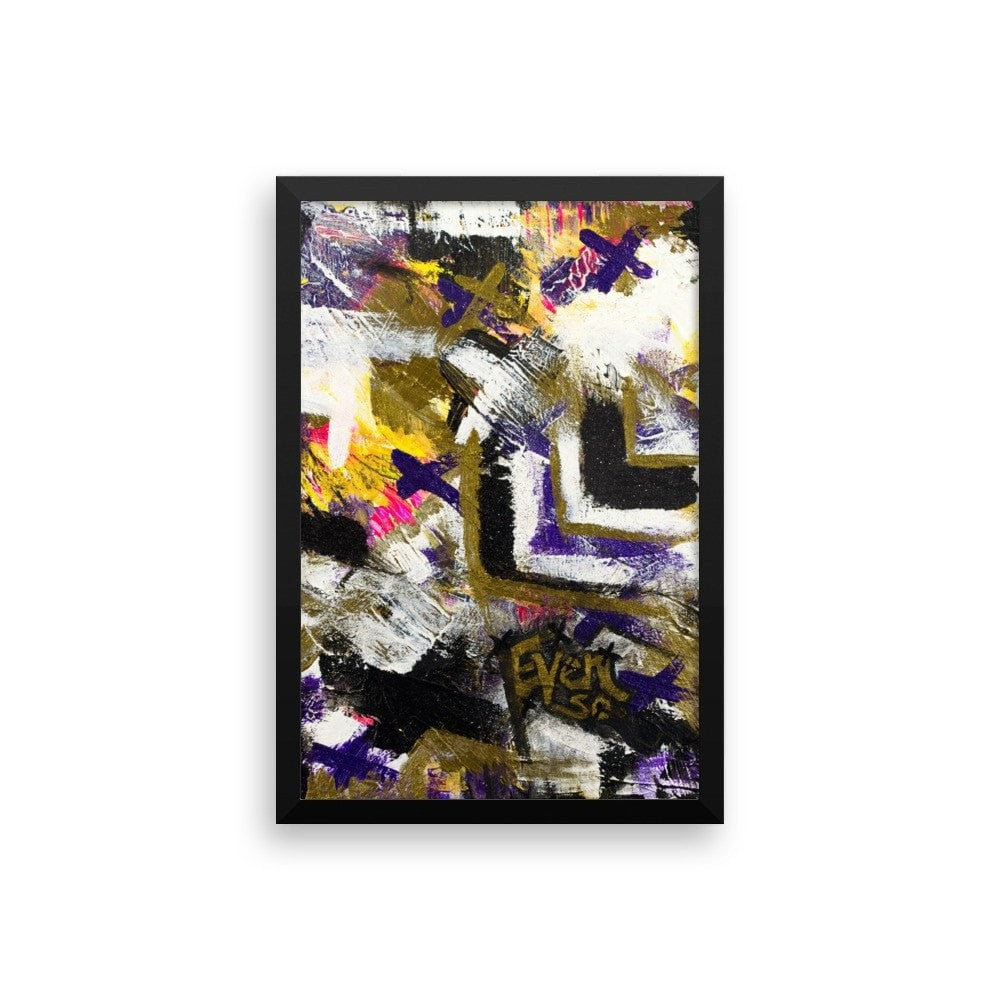 Even So. Premium Luster Photo Paper Framed Poster Abstract Deep