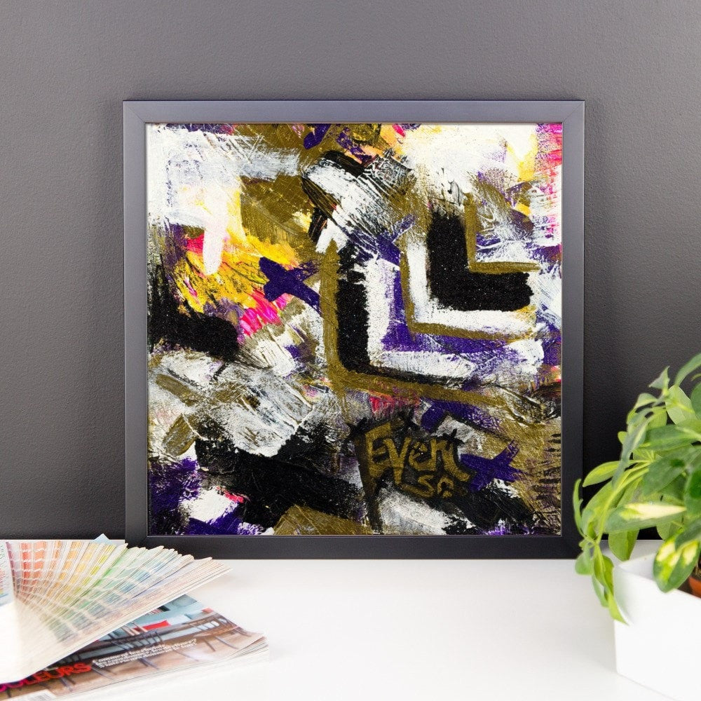 Even So. Premium Luster Photo Paper Framed Poster Abstract Deep
