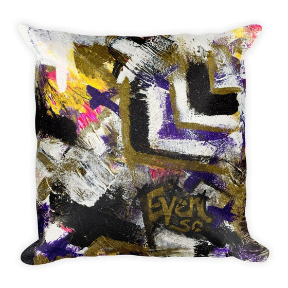 Even So. Square Pillow Abstract Deep