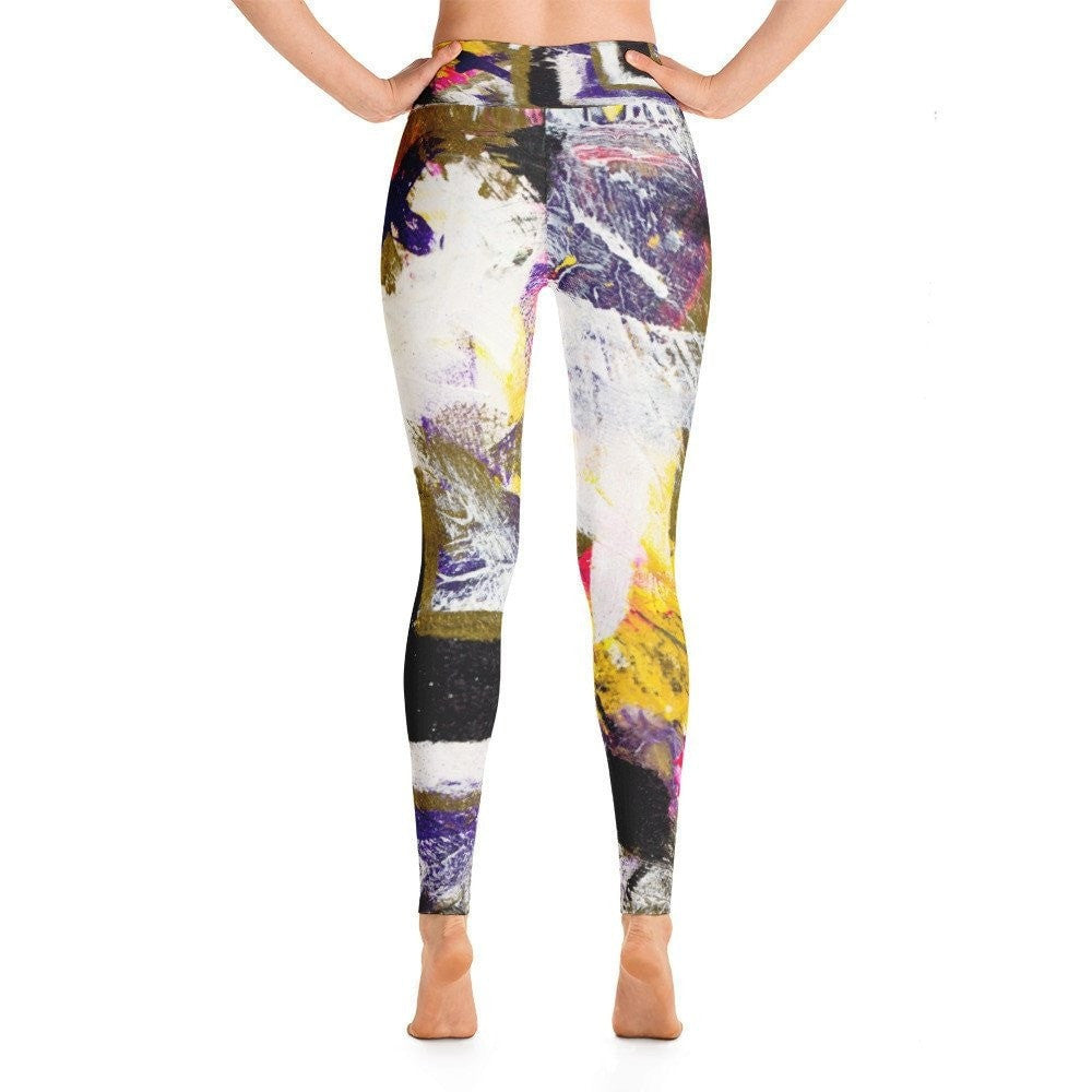Even So. Yoga Leggings Abstract Deep