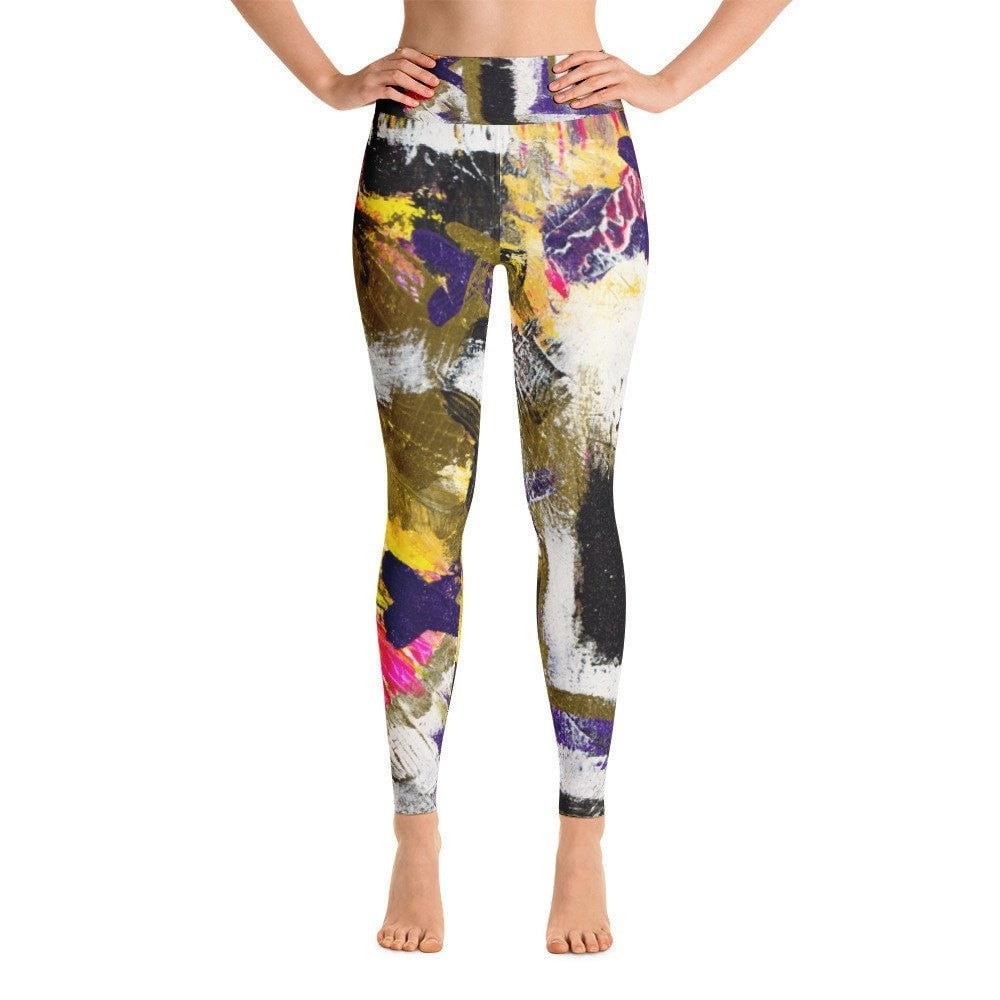Even So. Yoga Leggings Abstract Deep