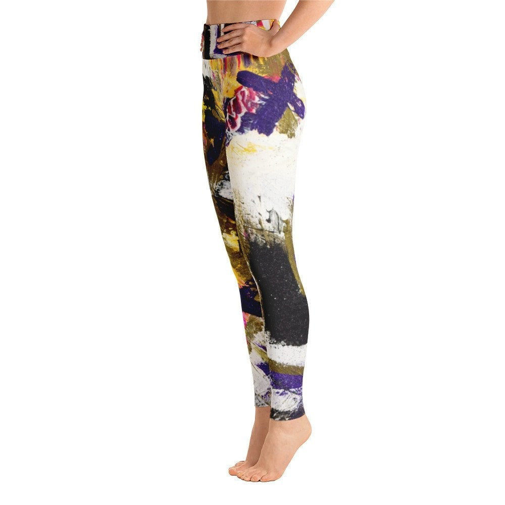 Even So. Yoga Leggings Abstract Deep