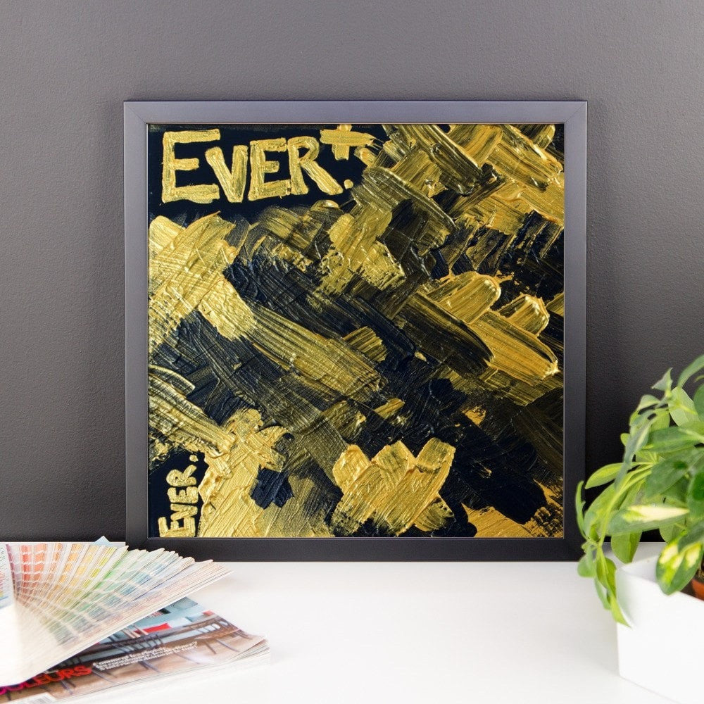 Ever. Enhanced Matte Paper Framed Poster Abstract Deep