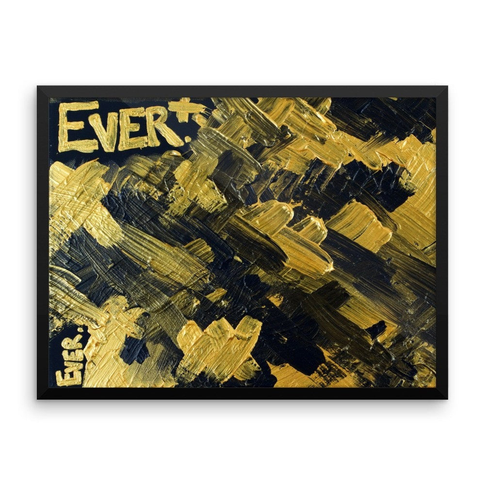 Ever. Premium Luster Photo Paper Framed Poster Abstract Deep
