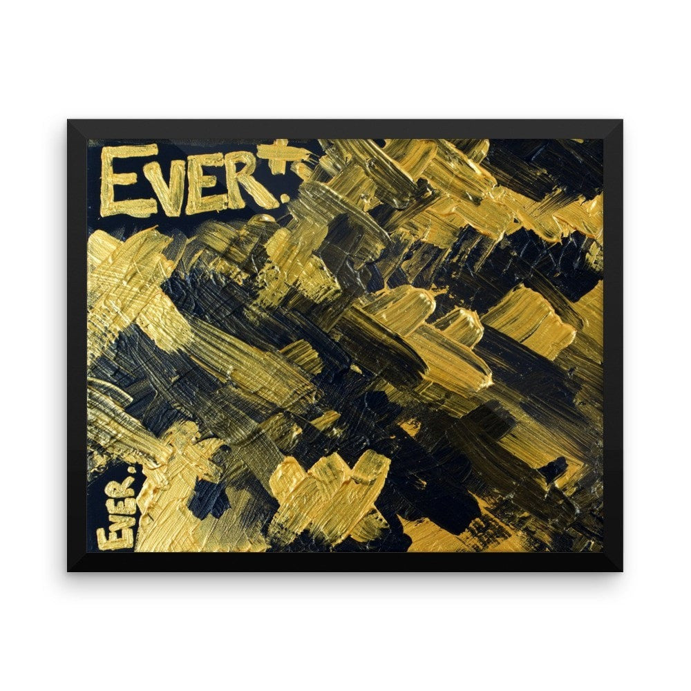Ever. Premium Luster Photo Paper Framed Poster Abstract Deep