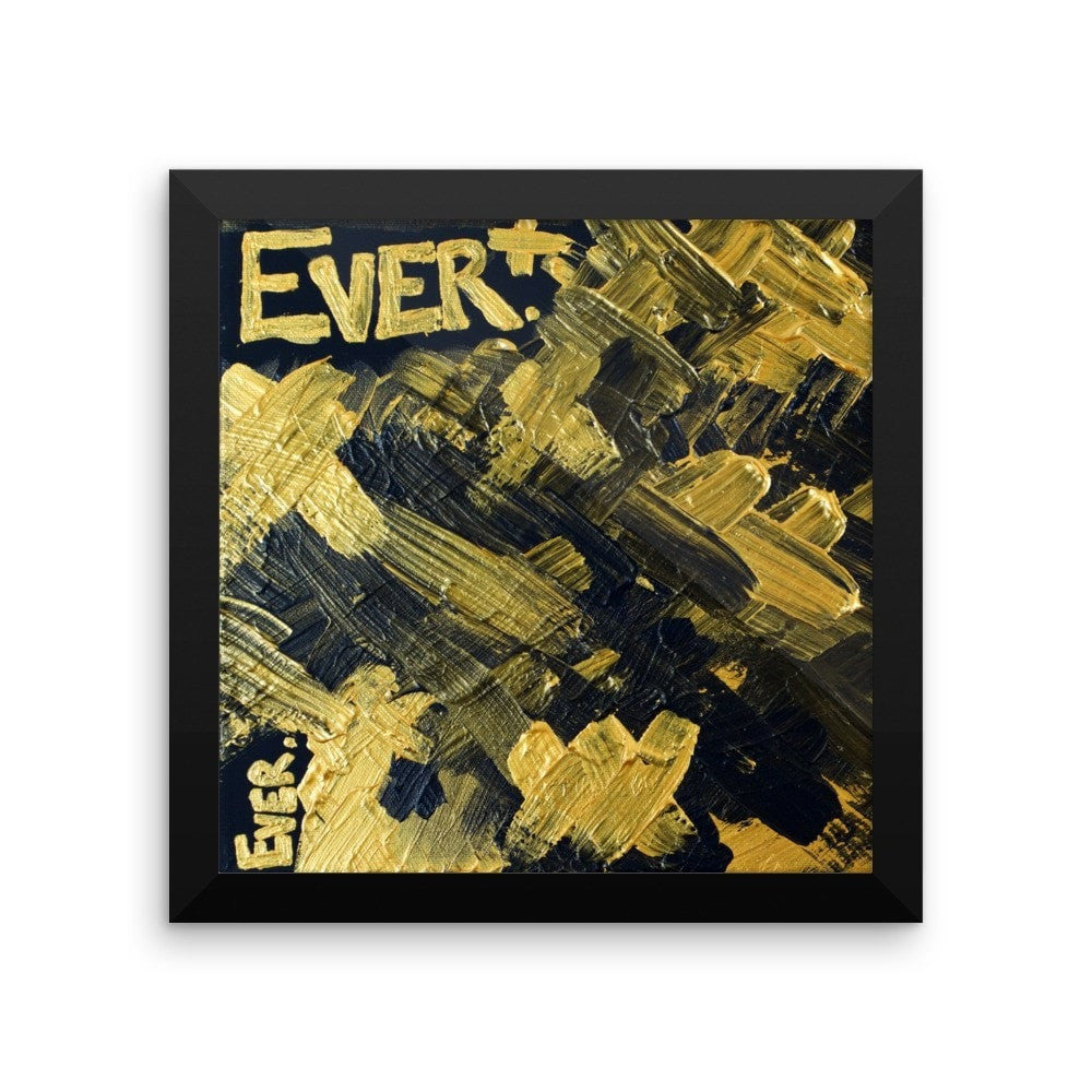 Ever. Premium Luster Photo Paper Framed Poster Abstract Deep