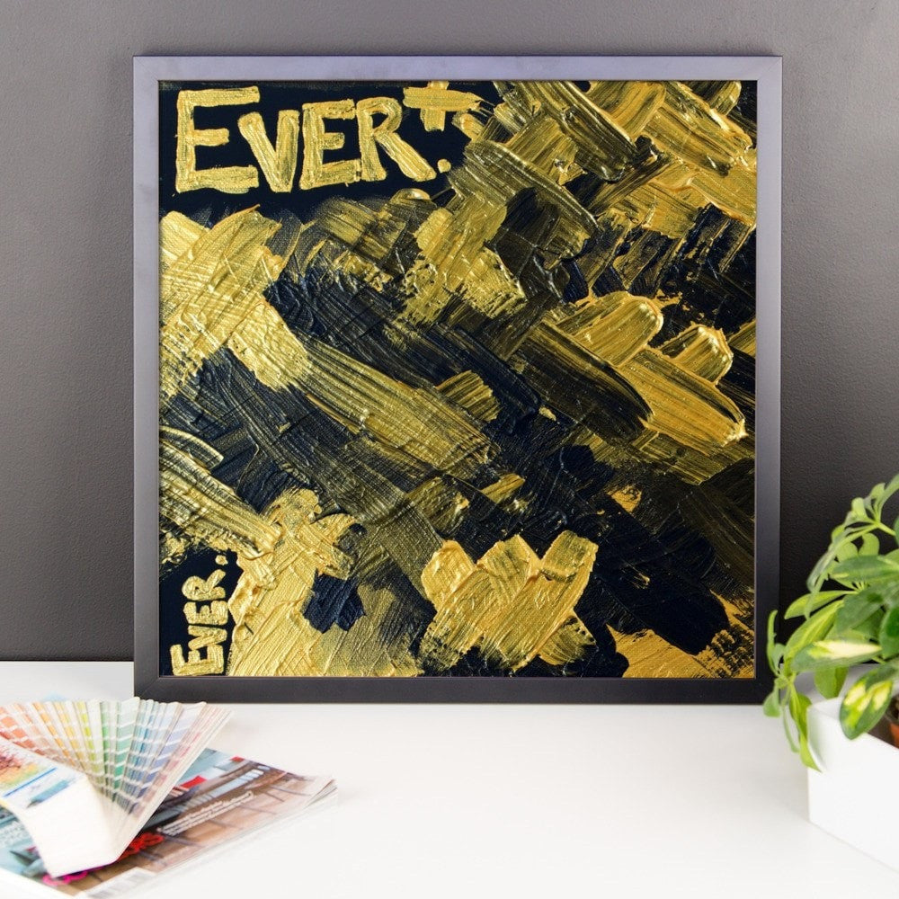 Ever. Premium Luster Photo Paper Framed Poster Abstract Deep