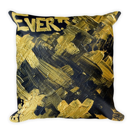 Ever. Square Pillow Abstract Deep