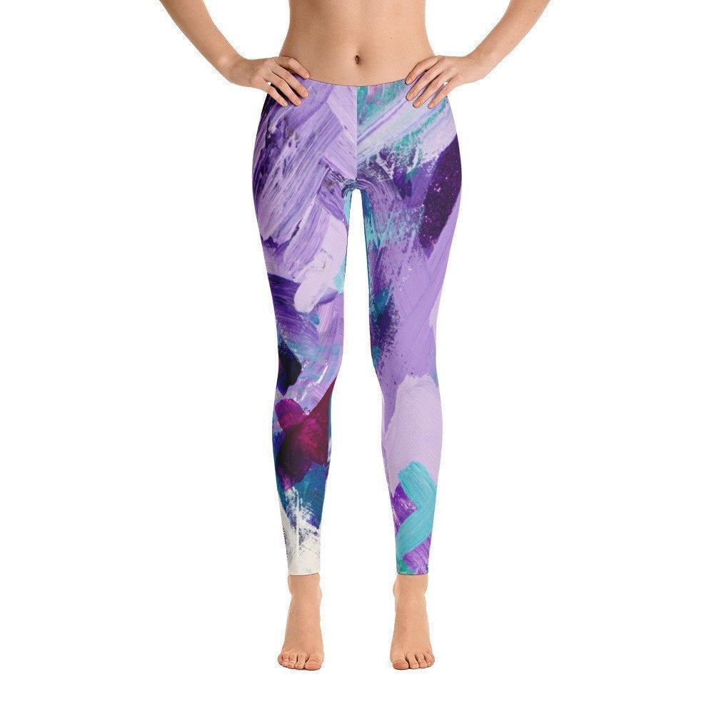 Hey You Good? Ankle Length Leggings Abstract Deep