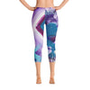 Hey You Good? Capri Leggings Abstract Deep