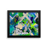 How Did This Even Happen. Enhanced Matte Paper Framed Poster Abstract Deep