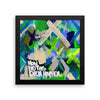 How Did This Even Happen. Enhanced Matte Paper Framed Poster Abstract Deep