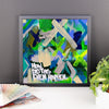 How Did This Even Happen. Premium Luster Photo Paper Framed  Poster Abstract Deep