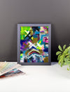Is This What You Want. Premium Luster Photo Paper Framed Poster Abstract Deep