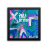 Just A Little Bit More. Premium Luster Photo Paper Framed Poster Abstract Deep