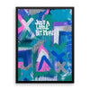 Just A Little Bit More. Premium Luster Photo Paper Framed Poster Abstract Deep