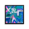Just A Little Bit More. Premium Luster Photo Paper Framed Poster Abstract Deep