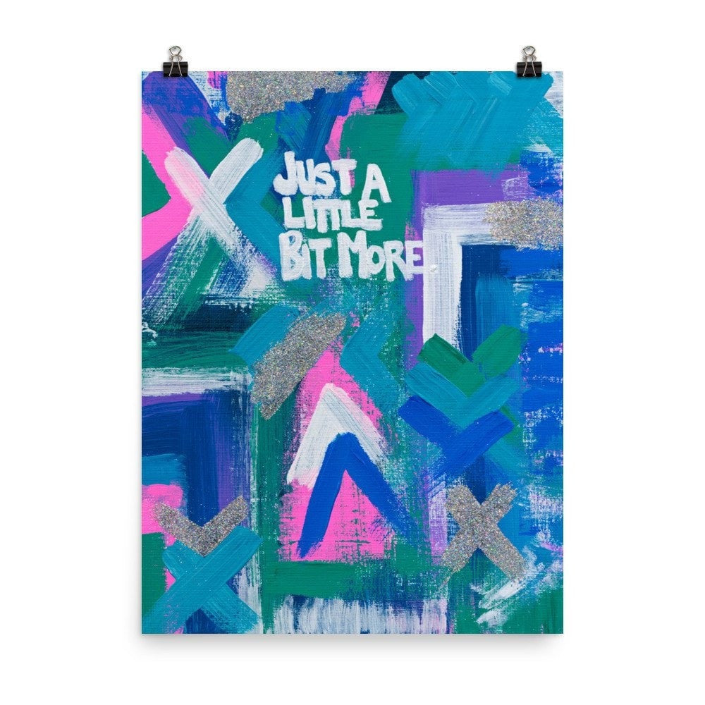 Just A Little Bit More. Premium Luster Photo Paper Poster Abstract Deep