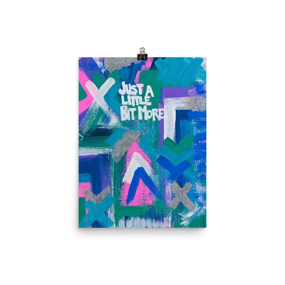 Just A Little Bit More. Premium Luster Photo Paper Poster Abstract Deep