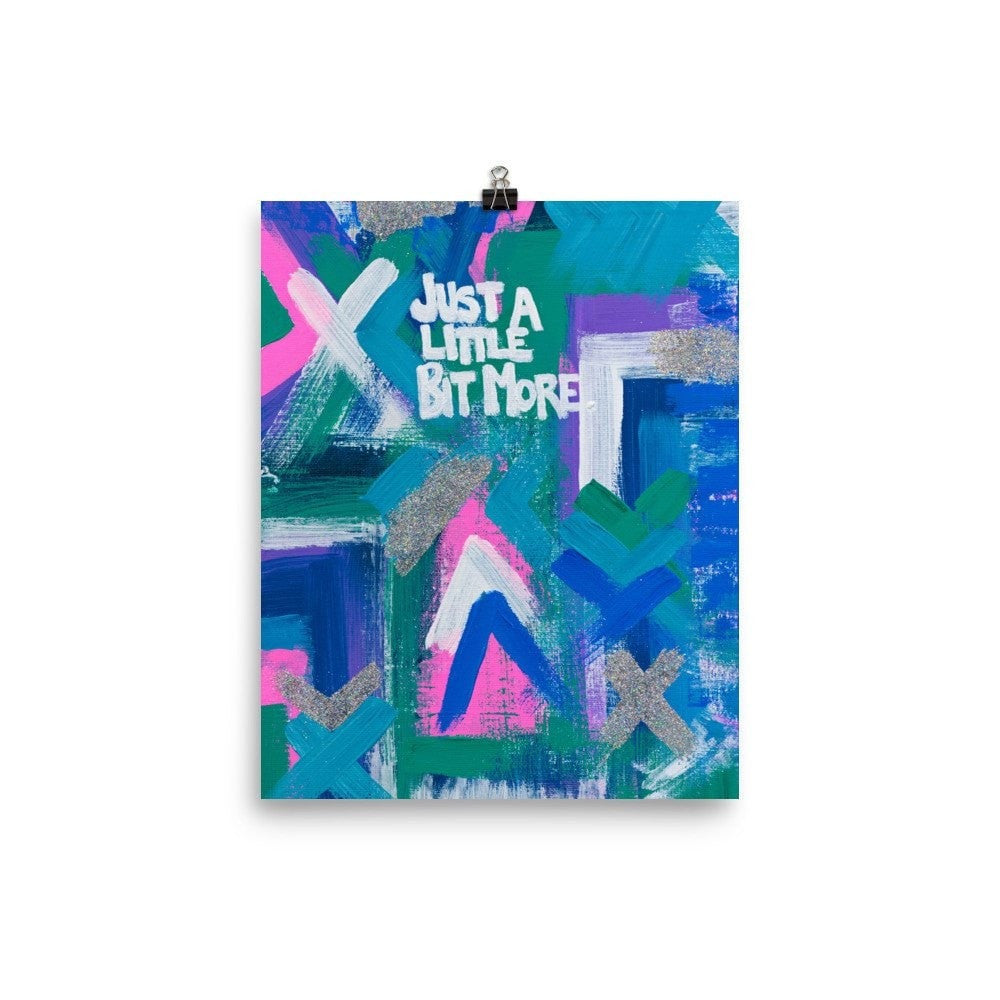Just A Little Bit More. Premium Luster Photo Paper Poster Abstract Deep