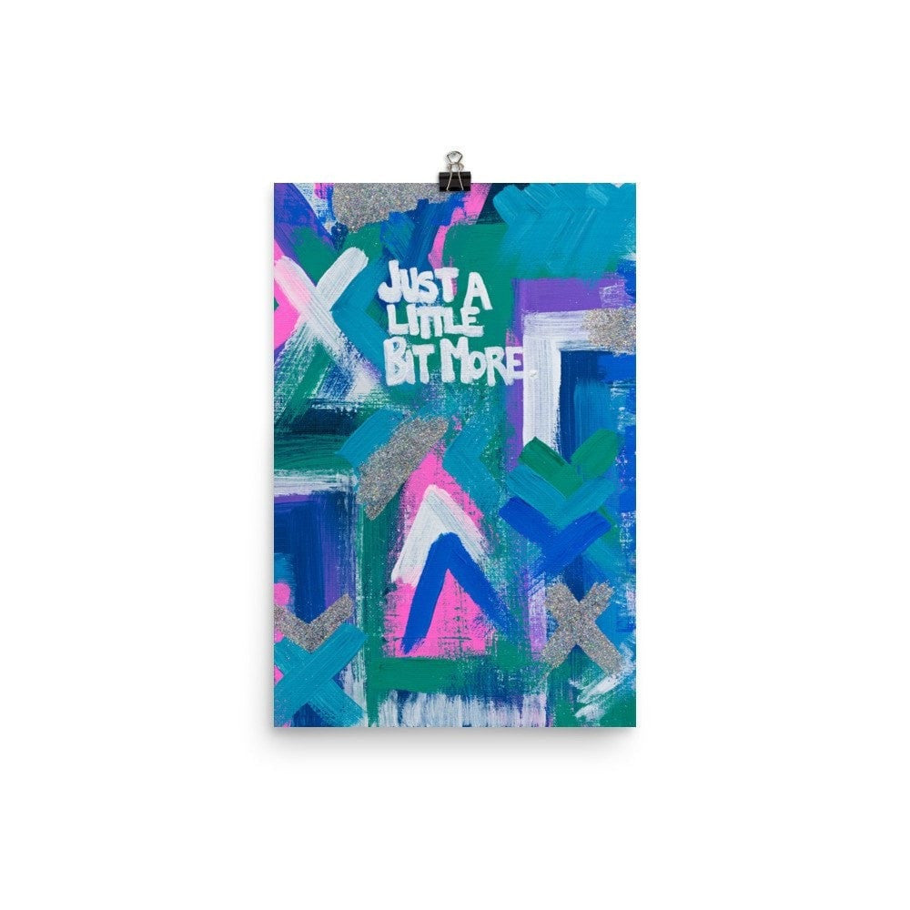 Just A Little Bit More. Premium Luster Photo Paper Poster Abstract Deep